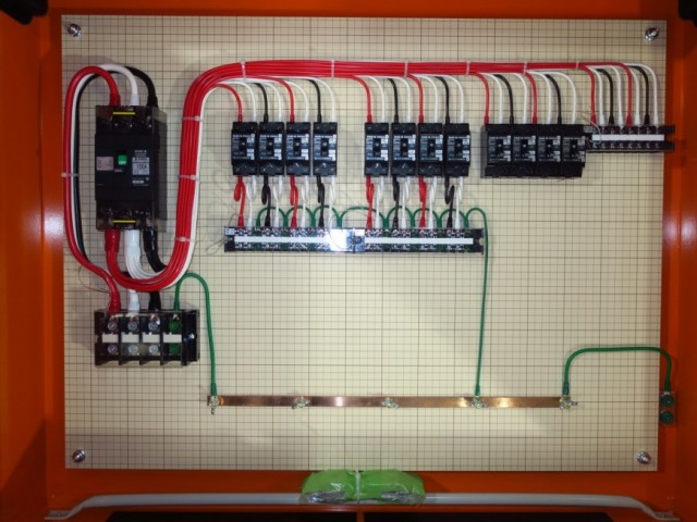 製作事例 仮設電灯分電盤 L100-E12-K-4719