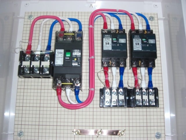 製作事例 仮設動力分電盤 P100-N2-0094